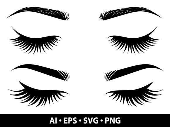 Eyelash SVG Bundle for Modern Illustrations and Graphics