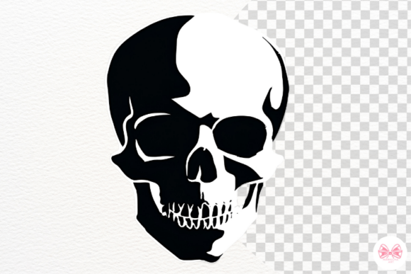 Halloween Skull Silhouettes Png for Crafts and Graphics