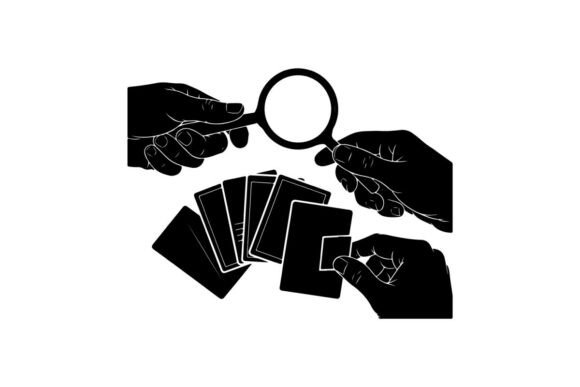 Hand Inspecting Business Cards with Magn – A Premium Graphic Asset for Local Branding