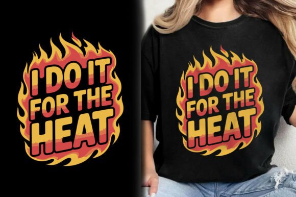 I Do It for the Heat Firefighter T-Shirt Graphics