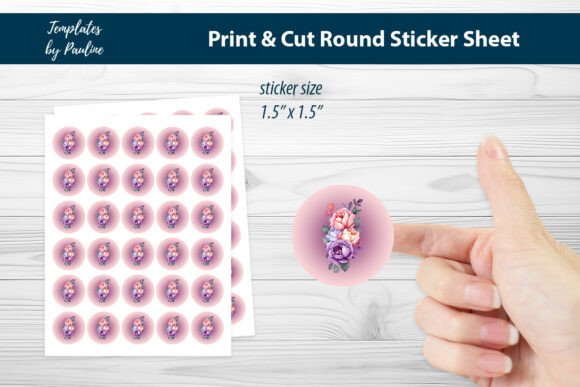 Peony Heart Round Sticker Sheet Review