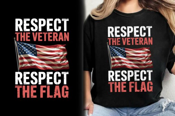 Respect the Veteran Flag T-Shirt Design Review