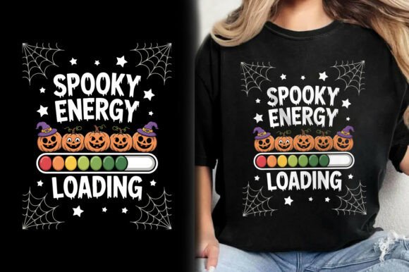 Spooky Energy Halloween T-Shirt Graphic Design