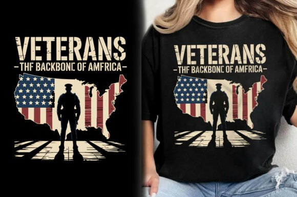 Veterans the Backbone of America T-Shirt Design Review